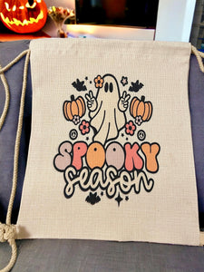 Spooky Drawstring Backpack