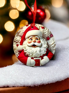 3D Santa Ornament