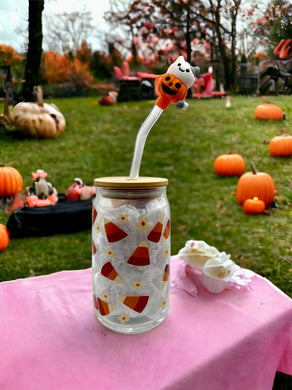 Candy Corn Glass Cup