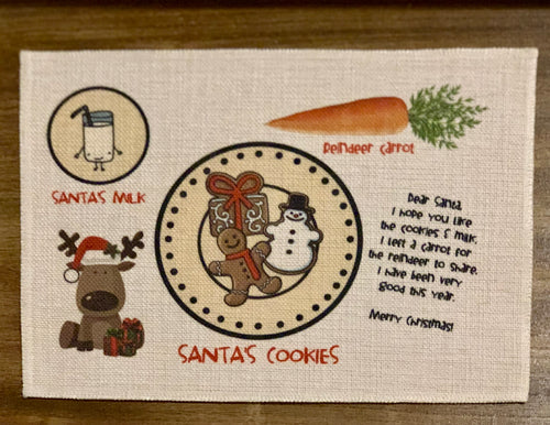Santa’s Treats Placemat, Gingerbread - Sonny Side Up 