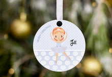 Load image into Gallery viewer, Red Head Ballerina Ornament