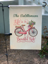 Load image into Gallery viewer, Life is a Beautiful Ride Garden Flag - Sonny Side Up 