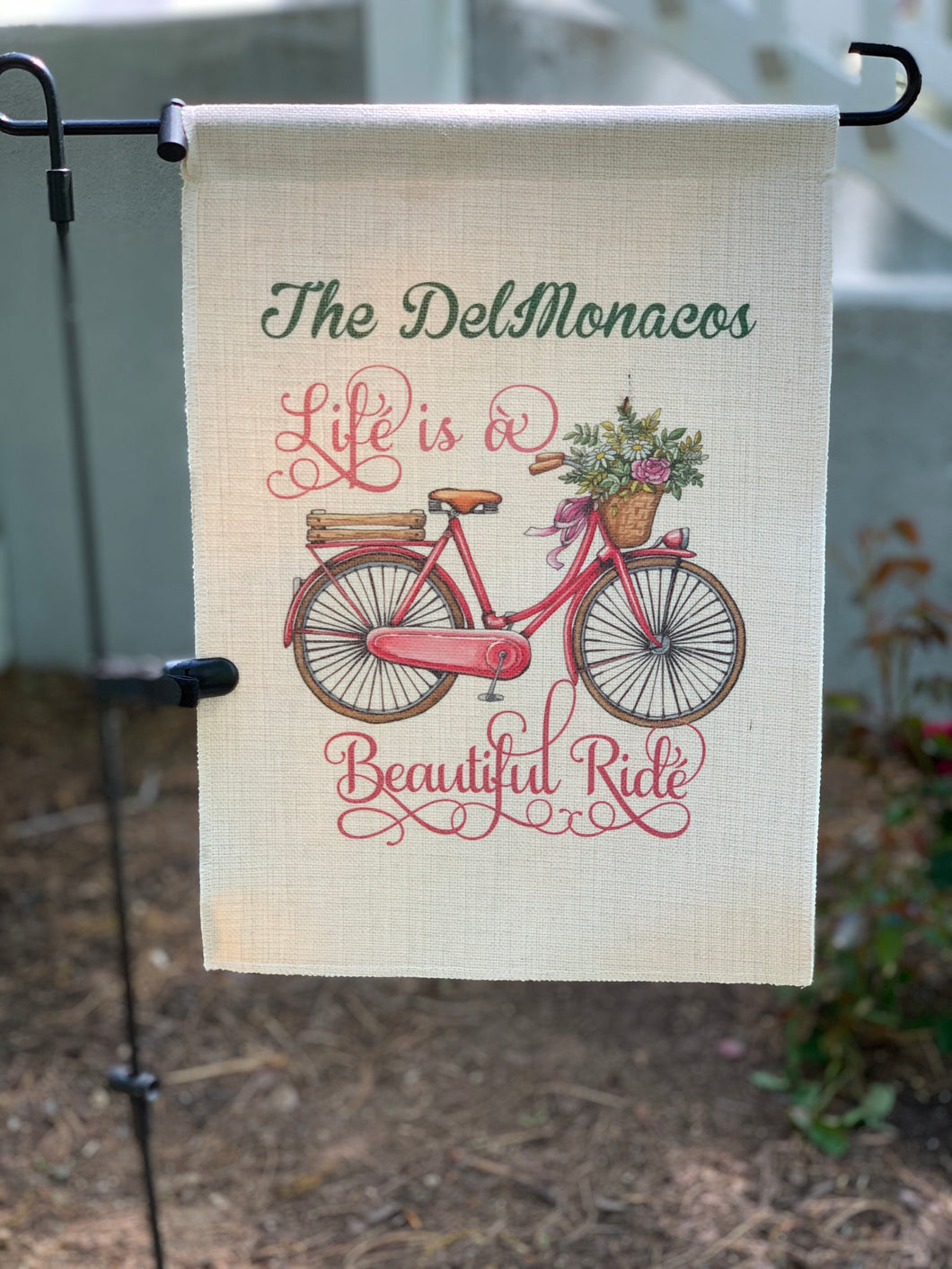 Life is a Beautiful Ride Garden Flag - Sonny Side Up 