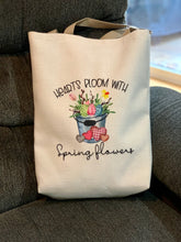 Load image into Gallery viewer, Spring Flowers Hand Sewn Tote Bag - Sonny Side Up 