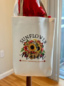 Sunflower Market Artisan Tote Bag - Sonny Side Up 