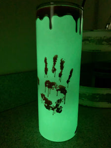 True Crime and Chill Glow in the Dark Tumbler
