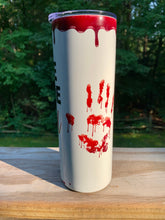 Load image into Gallery viewer, True Crime and Chill Glow in the Dark Tumbler